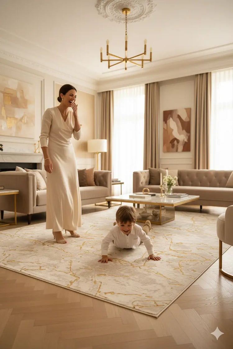 Beige Cream Area Rugs