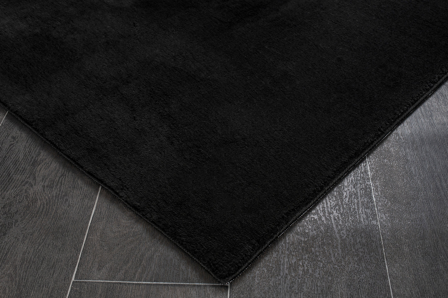 Black Fluffy Soft Machine Washable Area Rug For Living Room, Bedroom