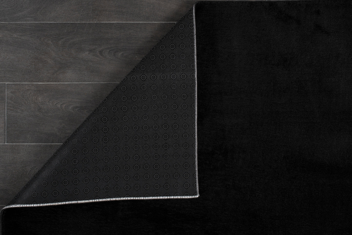 Black Fluffy Soft Machine Washable Area Rug For Living Room, Bedroom