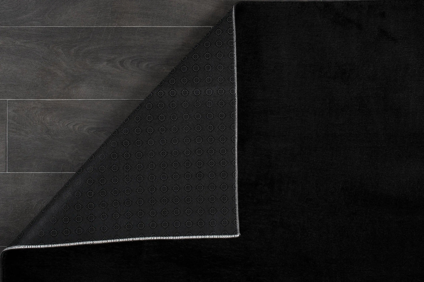 Black Fluffy Soft Machine Washable Area Rug For Living Room, Bedroom LaDole Rugs
