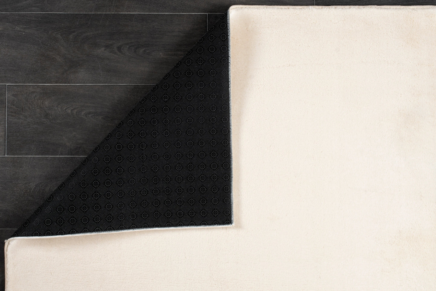 Cream Fluffy Soft Machine Washable Area Rug For Living Room, Bedroom LaDole Rugs