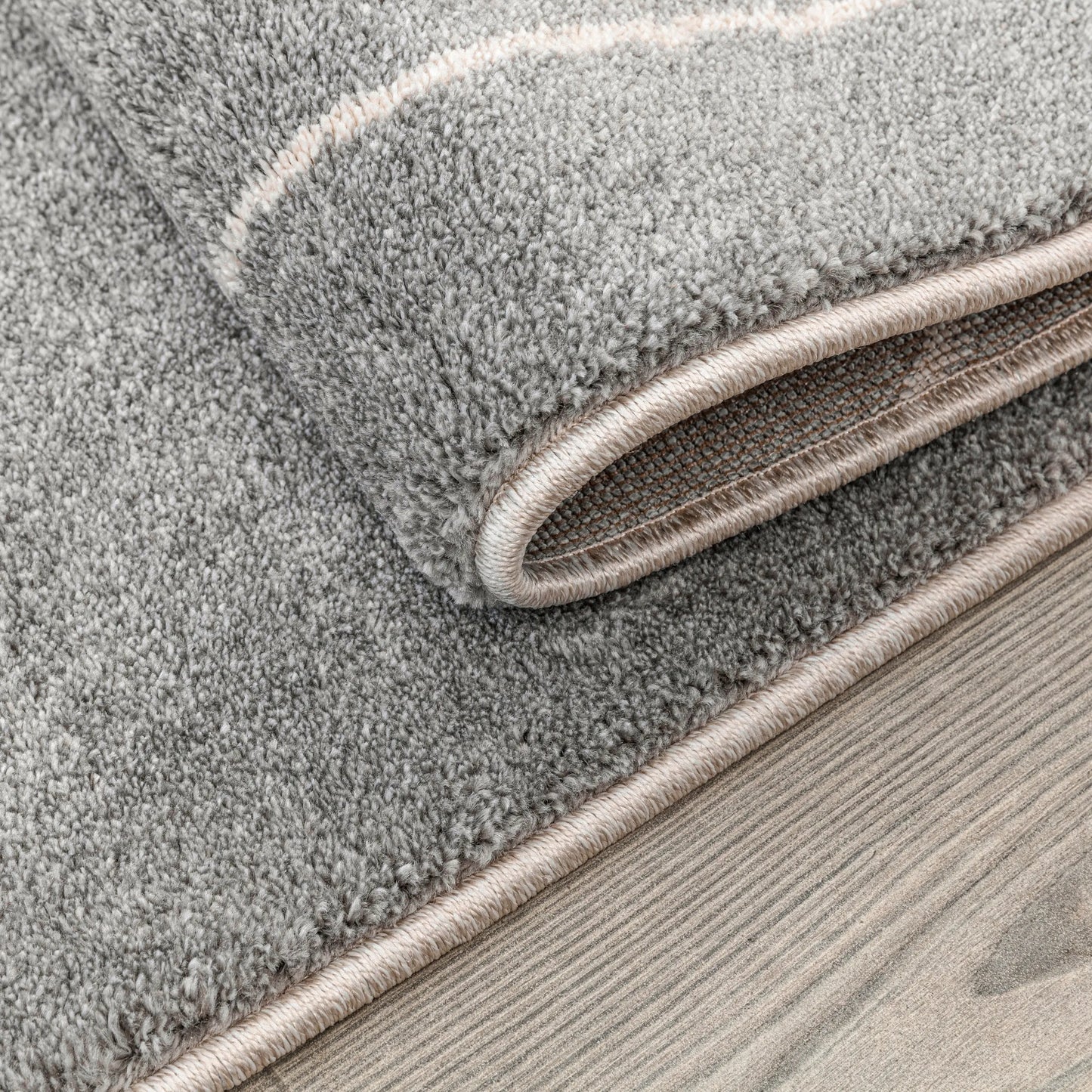 Blue Grey Beige Textured Abstract Living Room Bedroom Area Rug LaDole Rugs