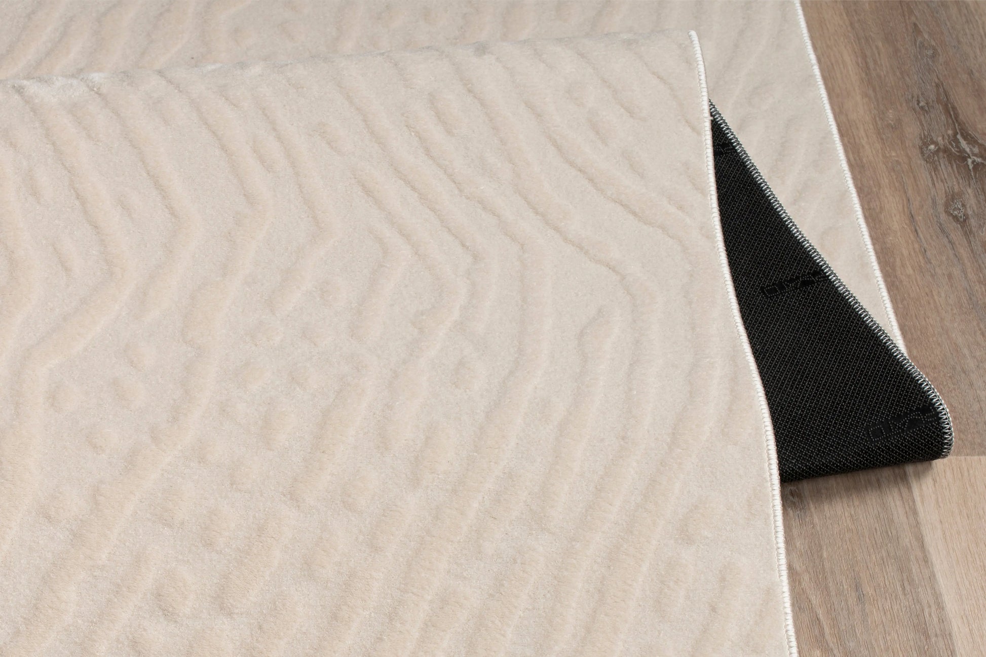 Cream Textured Fluffy Soft Machine Washable Area Rug For Living Room, Bedroom LaDole Rugs