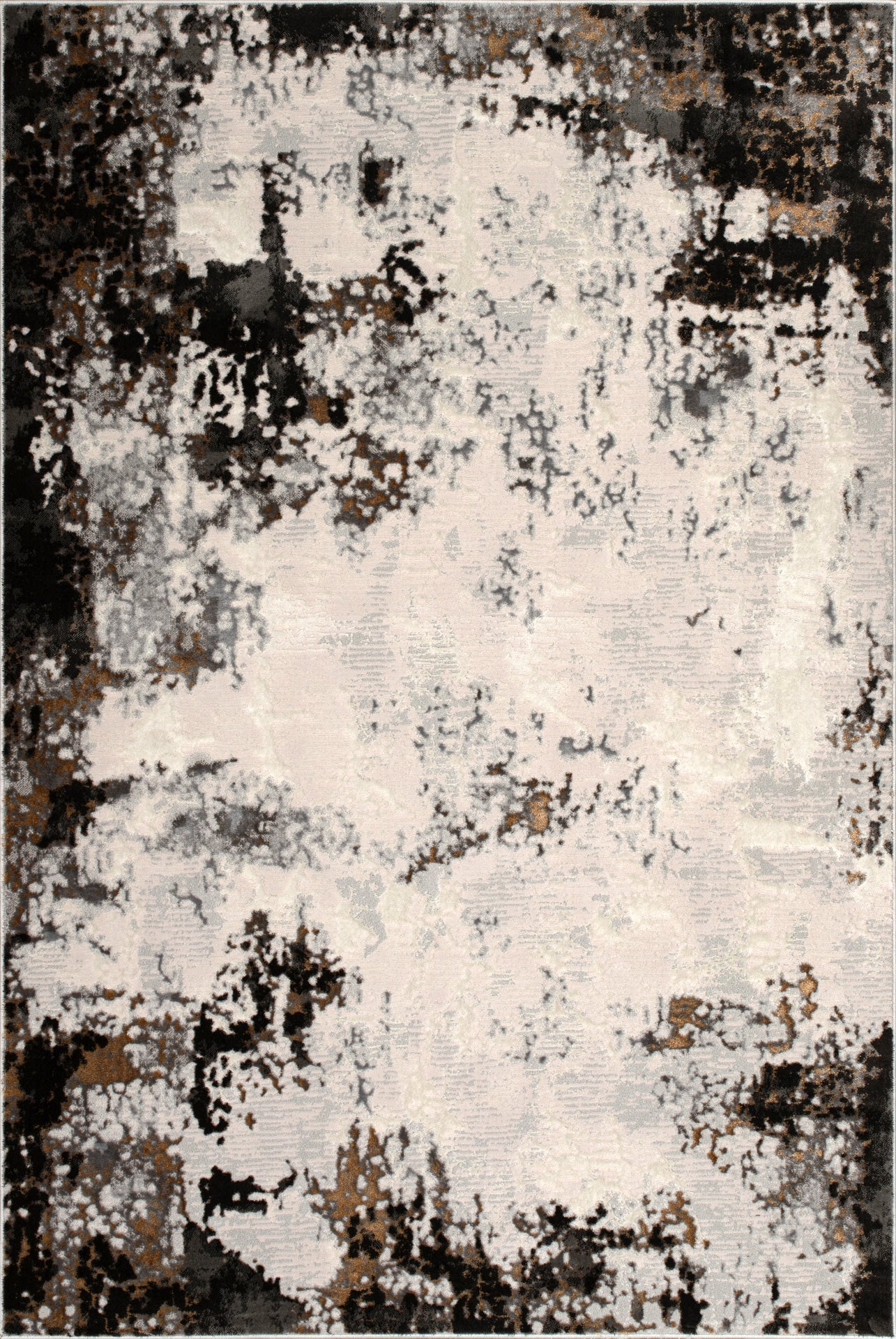 Anthracite Grey Beige Ivory Abstract Modern Living Room Bedroom Area Rug
