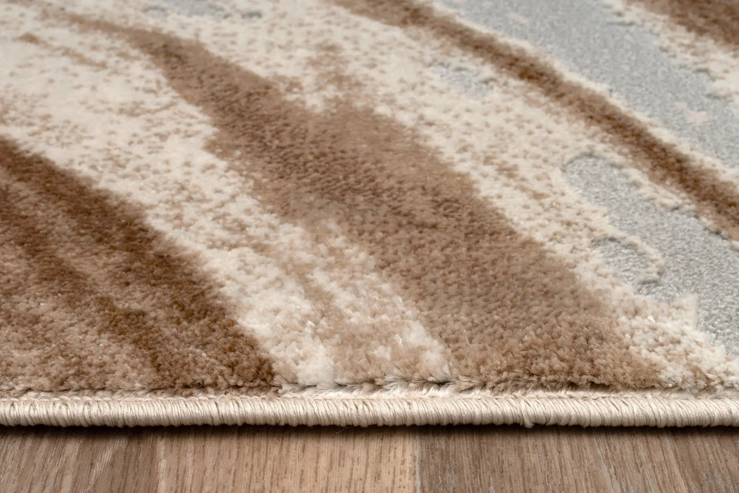 Brown Beige Earth Abstract Living Room Bedroom Area Rug LaDole Rugs