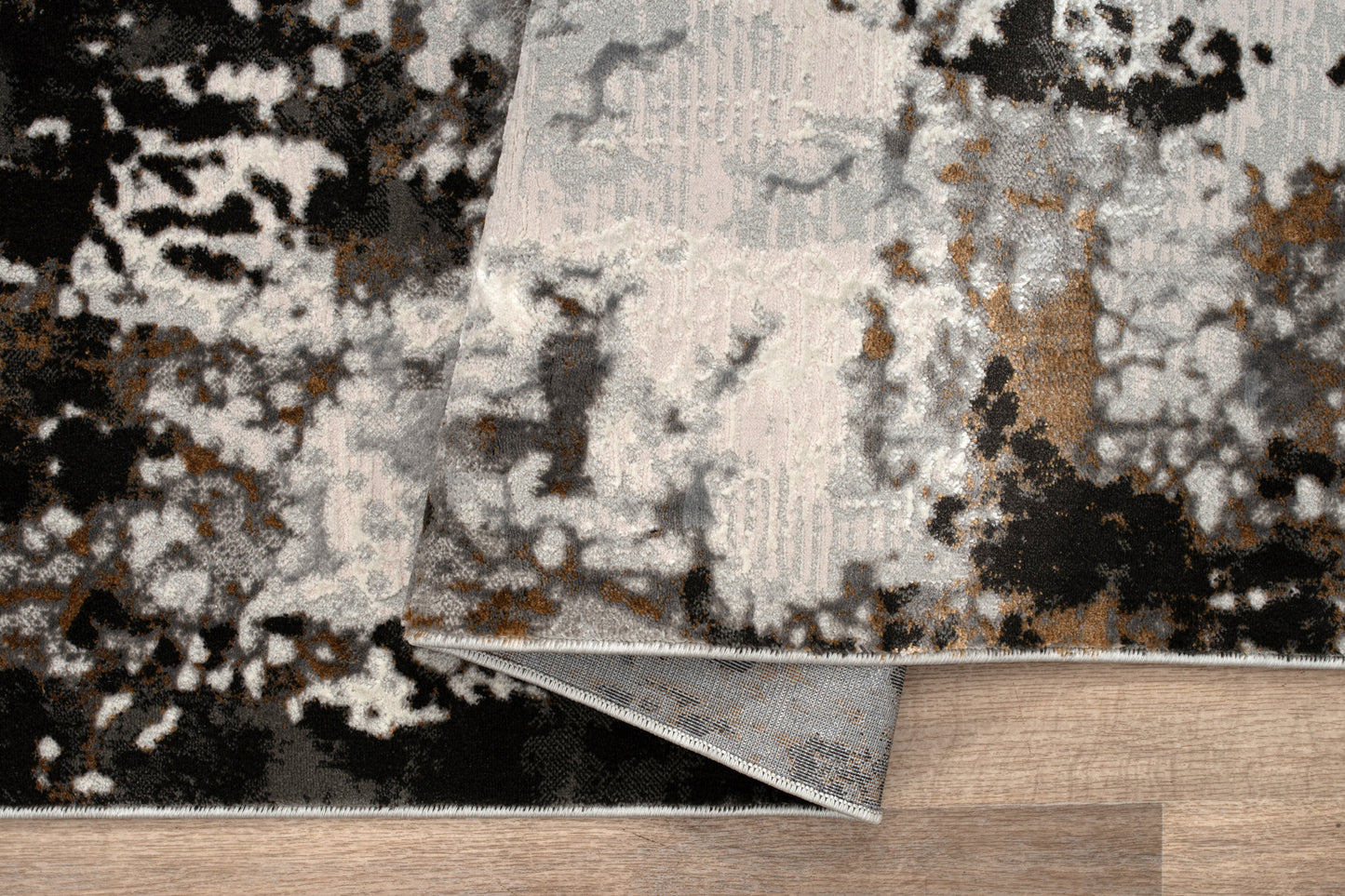 Anthracite Grey Beige Ivory Abstract Modern Living Room Bedroom Area Rug