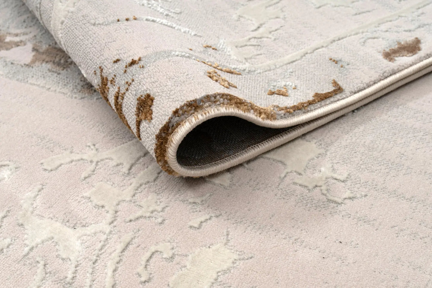 Beige Ivory Traditional Bordered Living Room Bedroom Area Rug LaDole Rugs