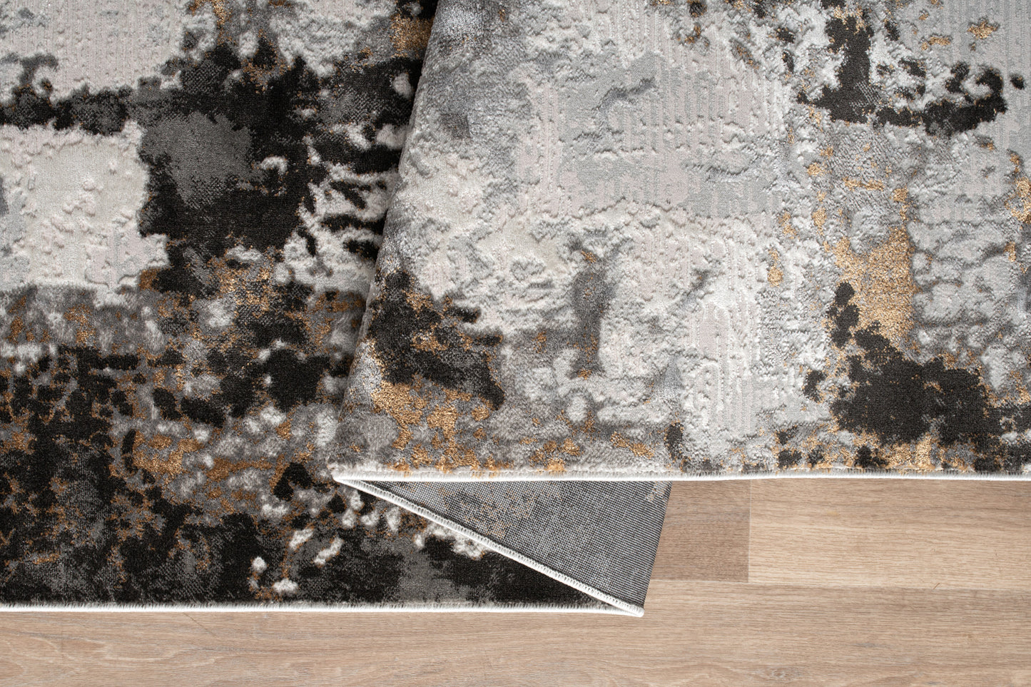 Anthracite Grey Beige Ivory Abstract Modern Living Room Bedroom Area Rug