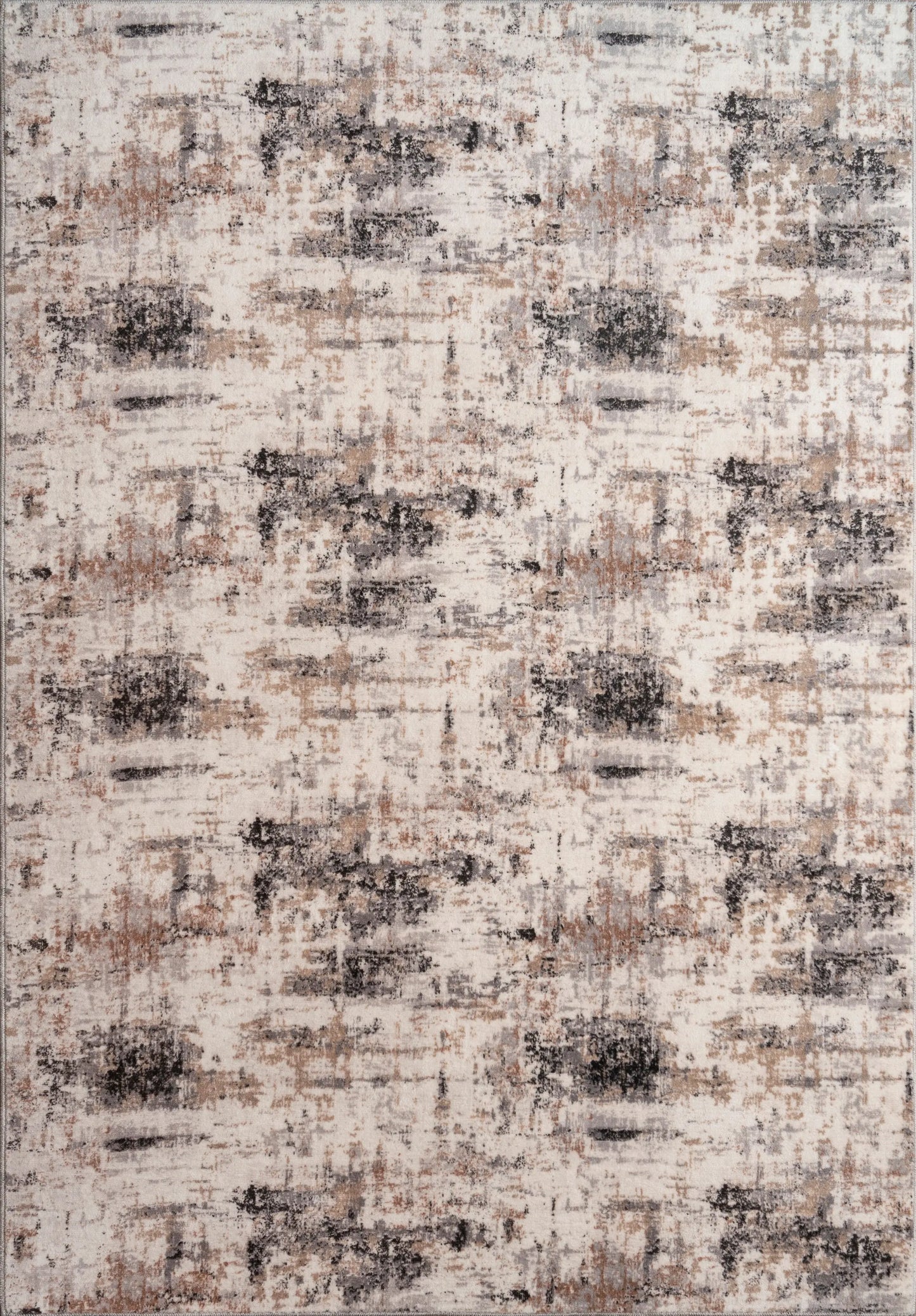 Everest Black Grey Beige Modern Rustic Design Area Rug Ladolerugsca