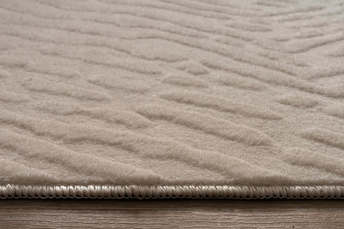 Cream Textured Fluffy Soft Machine Washable Area Rug For Living Room, Bedroom LaDole Rugs