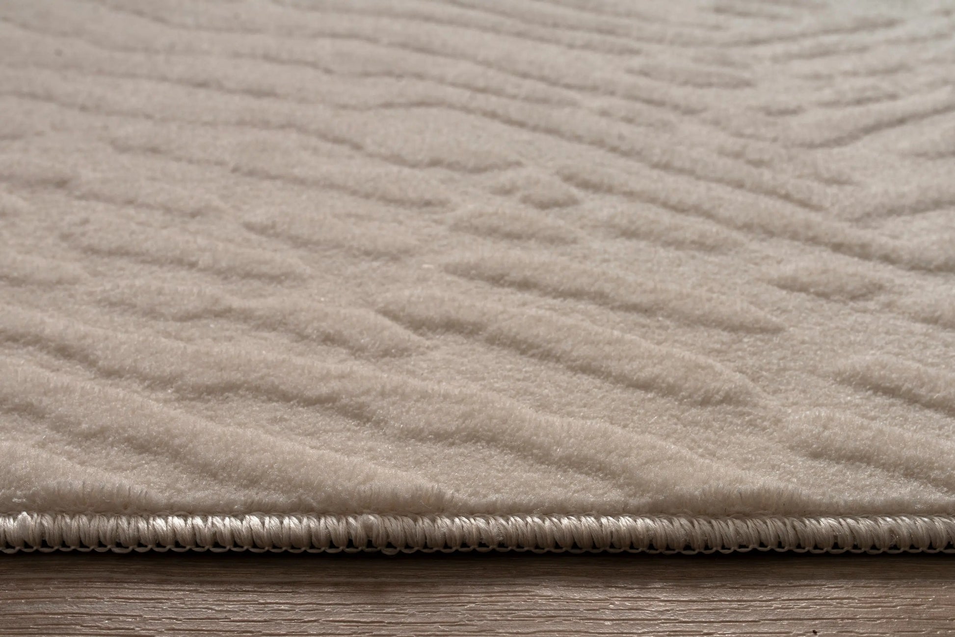 Cream Textured Fluffy Soft Machine Washable Area Rug For Living Room, Bedroom LaDole Rugs
