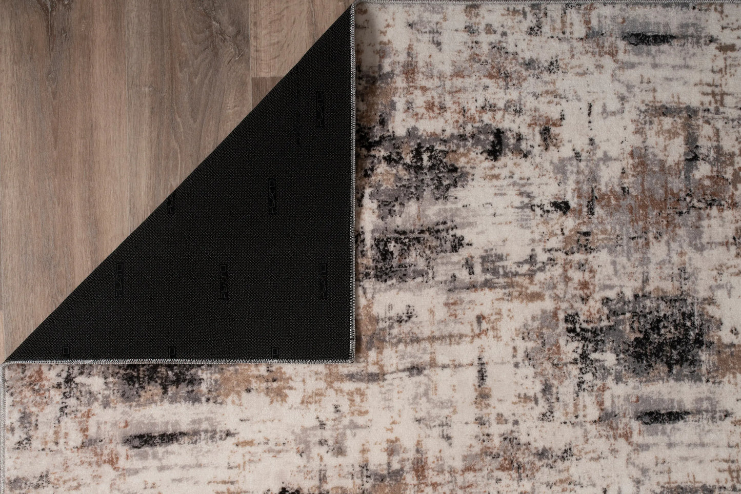 Everest Black Grey Beige Modern Rustic Design Area Rug Ladolerugsca
