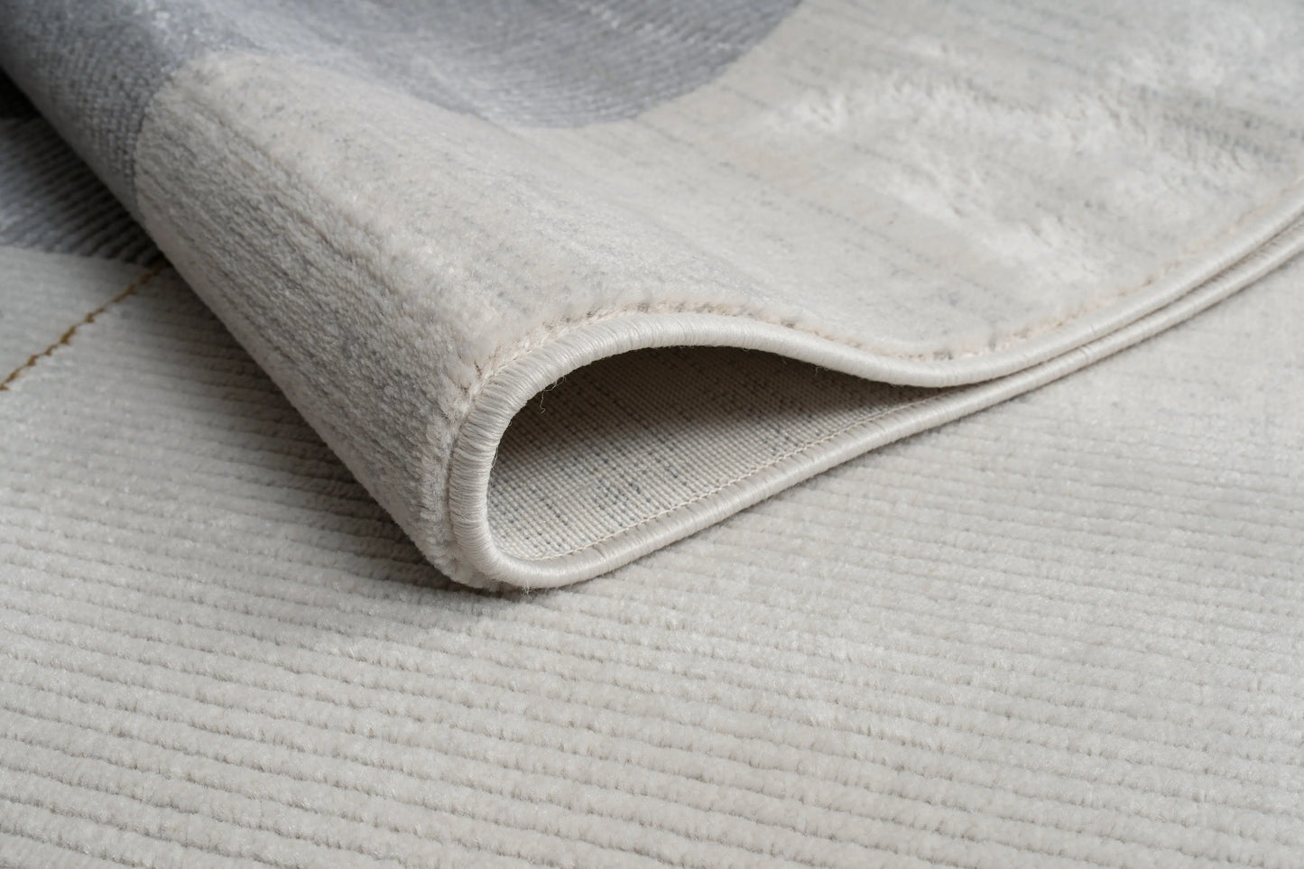 Gold Grey Geometric Modern Living Room Bedroom Area Rug LaDole Rugs