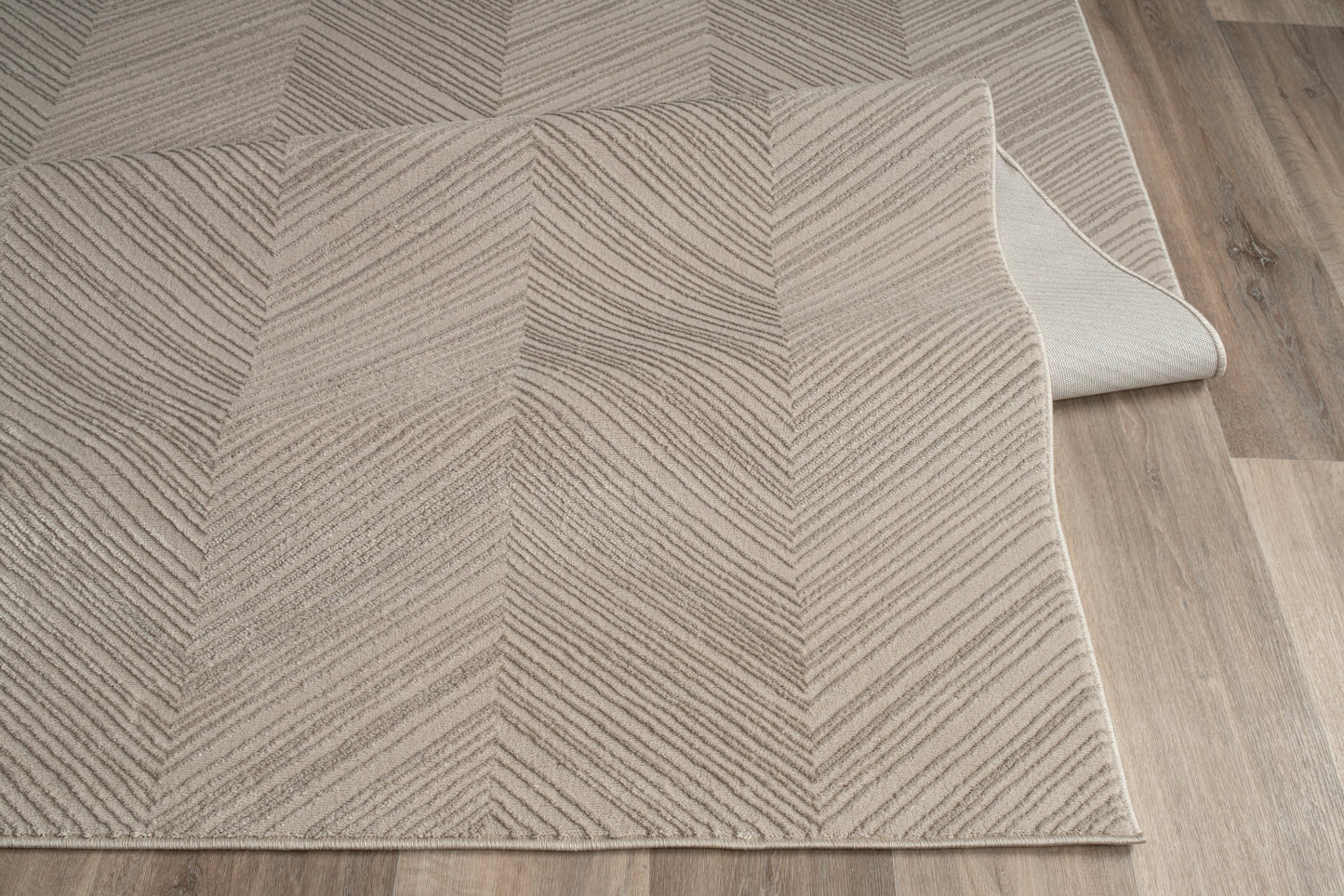 Ivory Beige Minimalist Contemporary Living Room Bedroom Area Rug LaDole Rugs