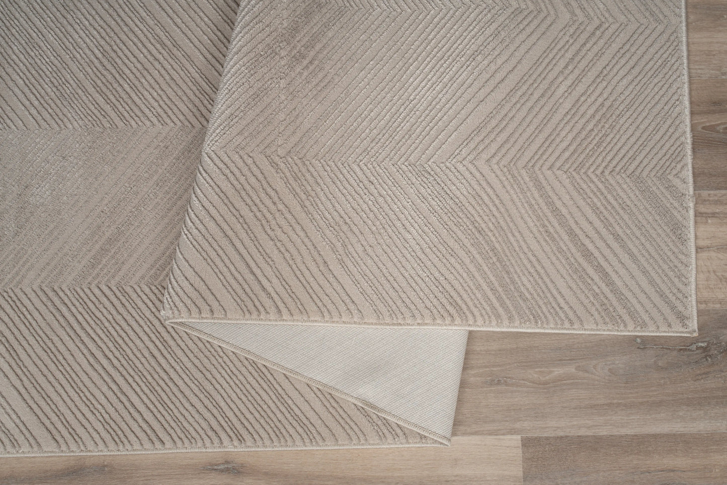 Ivory Beige Minimalist Contemporary Living Room Bedroom Area Rug LaDole Rugs