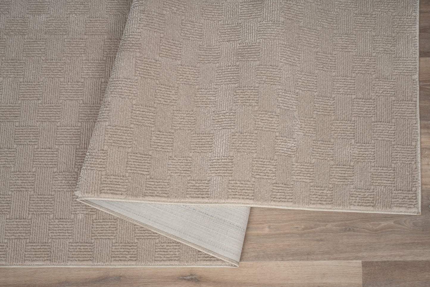 Ivory Beige Minimalist Living Room Bedroom Area Rug LaDole Rugs