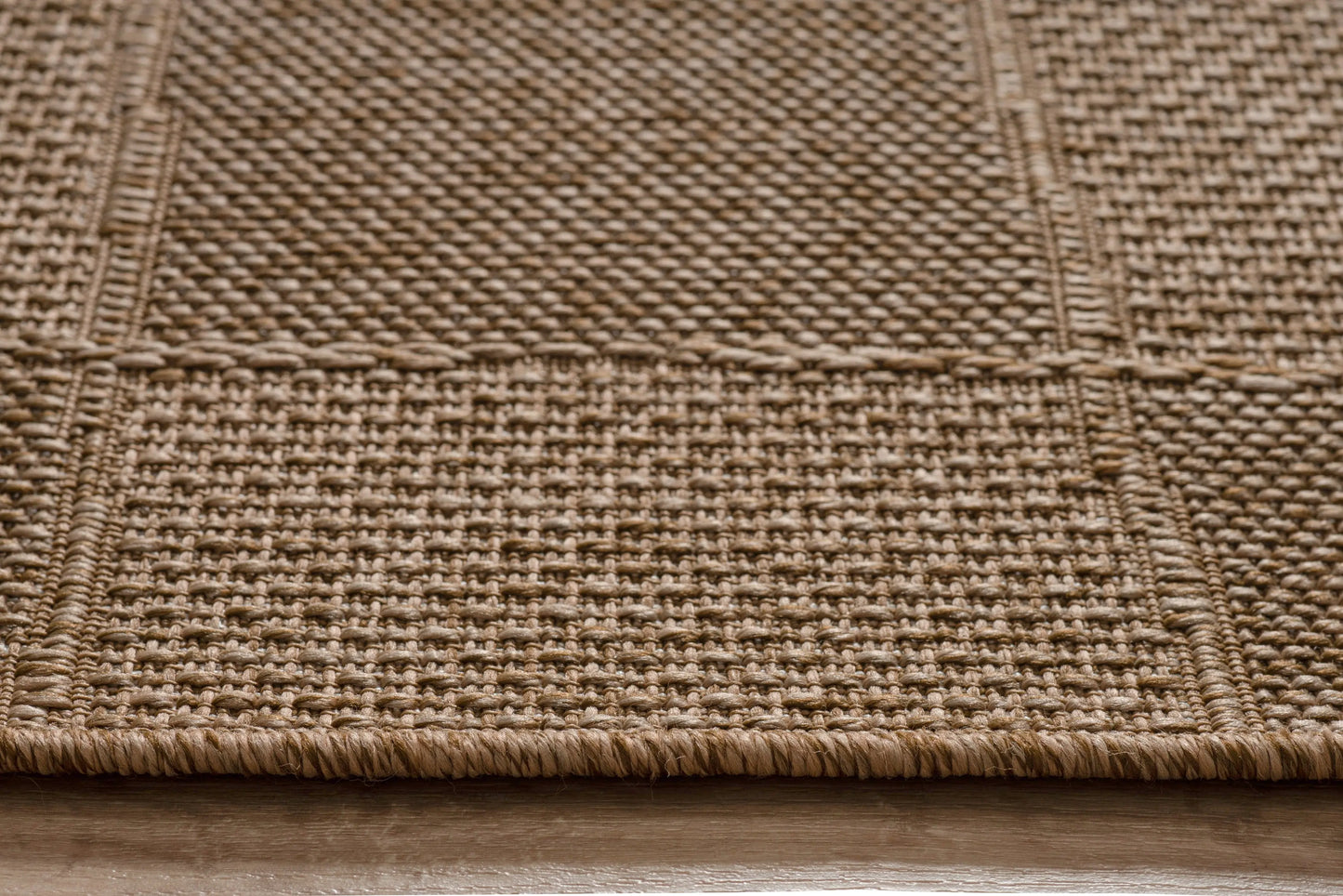 Beige Brown Tribal Checkered Living Room Bedroom Area Rug LaDole Rugs