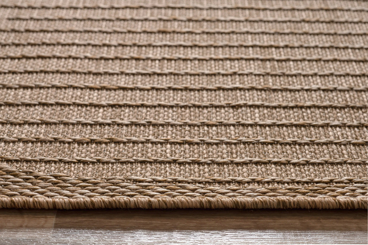 Beige Brown Geometric Living Room Bedroom Area Rug LaDole Rugs