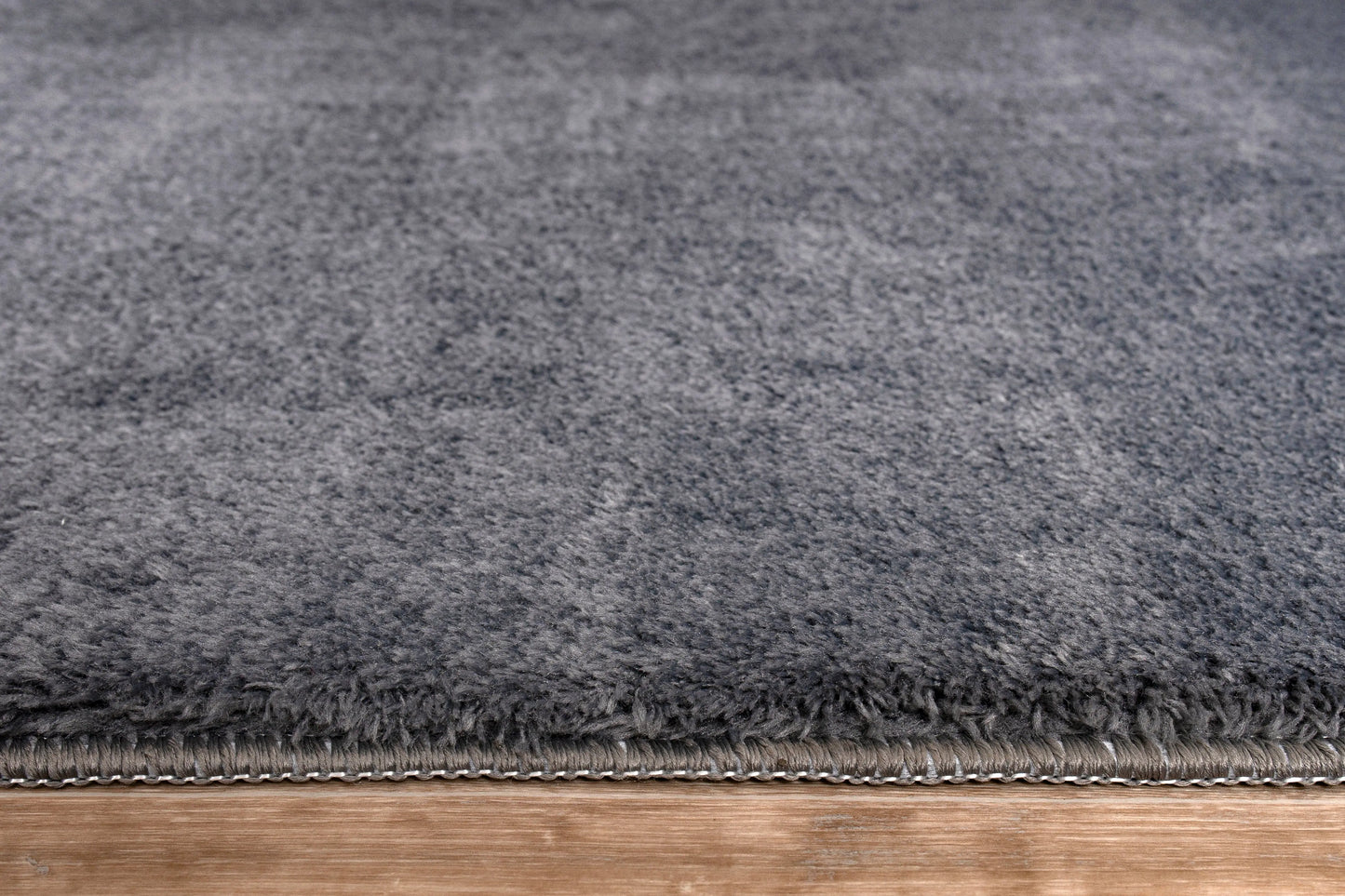 Anthrasite Grey Fluffy Soft Machine Washable Area Rug For Living Room, Bedroom LaDole Rugs