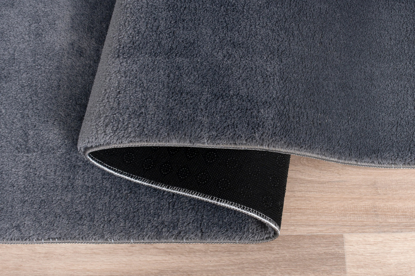 Anthrasite Grey Fluffy Soft Machine Washable Area Rug For Living Room, Bedroom LaDole Rugs