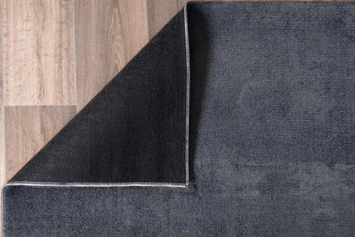 Anthrasite Grey Fluffy Soft Machine Washable Area Rug For Living Room, Bedroom LaDole Rugs
