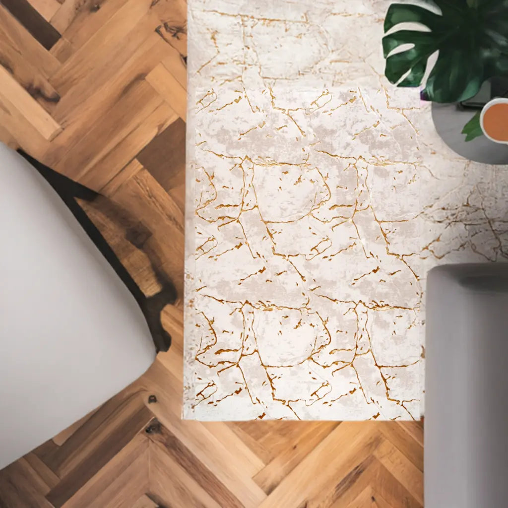 gold beige abstract luxury premium minimalist modern contemporary living room bedroom area rug 2x8, 3x10, 2x10 ft Long Runner Rug, Hallway, Balcony, Entry Way, Kitchen, Stairs