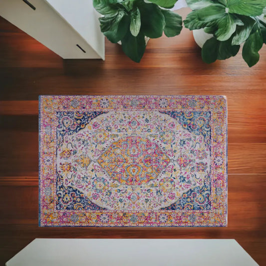 ladole rugs timeless collection florida vintage outdoor made in europe runner in multicolor 3x5 27 x 411 80cm x 150cm 2x3 Doormat, Entrance, Balcony, Bathroom, Washroom