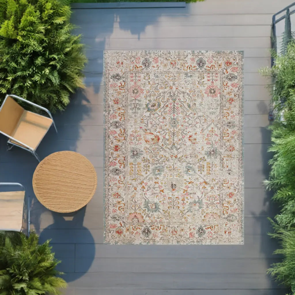 marigold cream beige indoor outdoor area rug 8x10, 8x11 ft Large Living Room Carpet, Bedroom, Kitchen