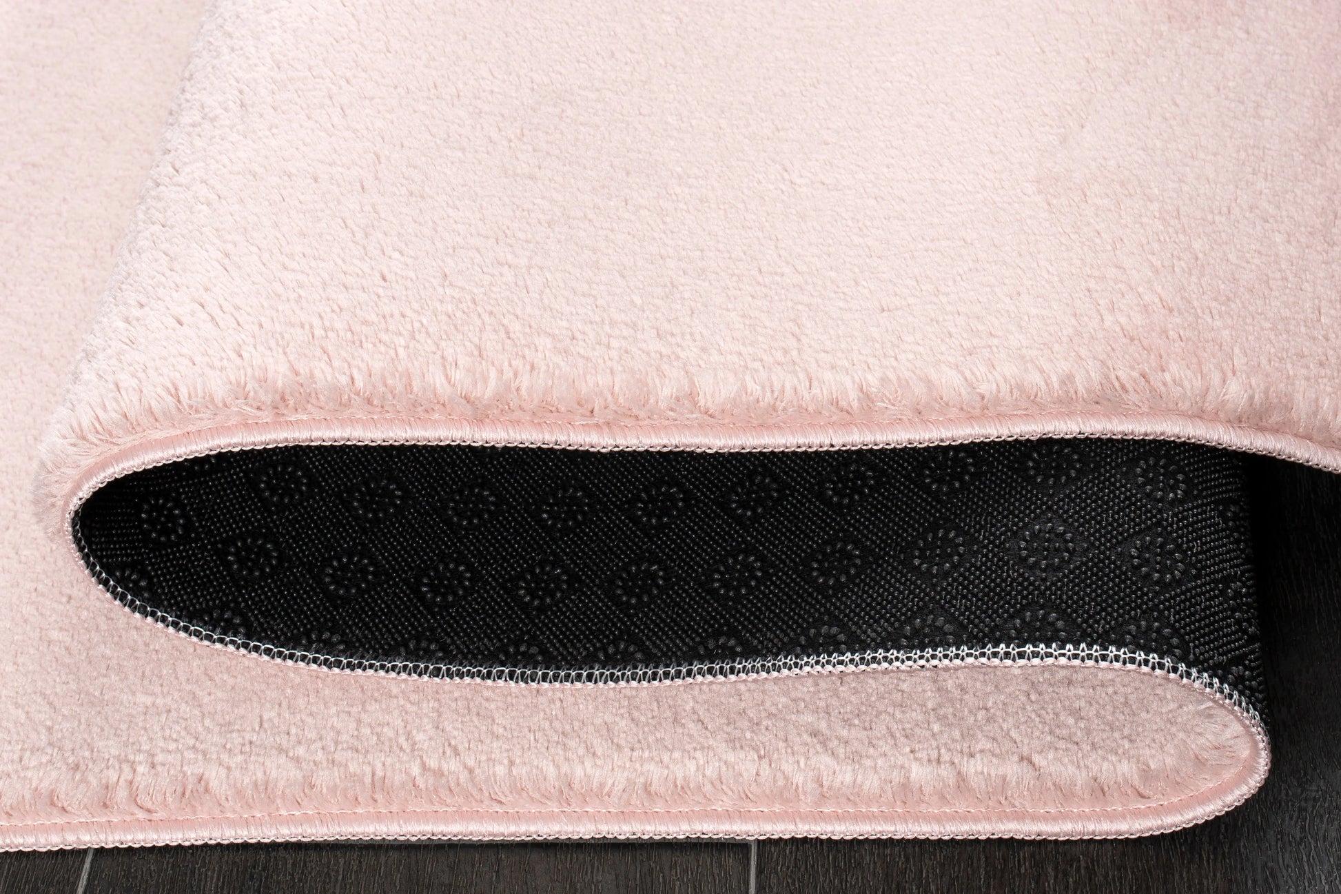 Rose Pink Fluffy Soft Machine Washable Area Rug For Living Room, Bedroom LaDole Rugs