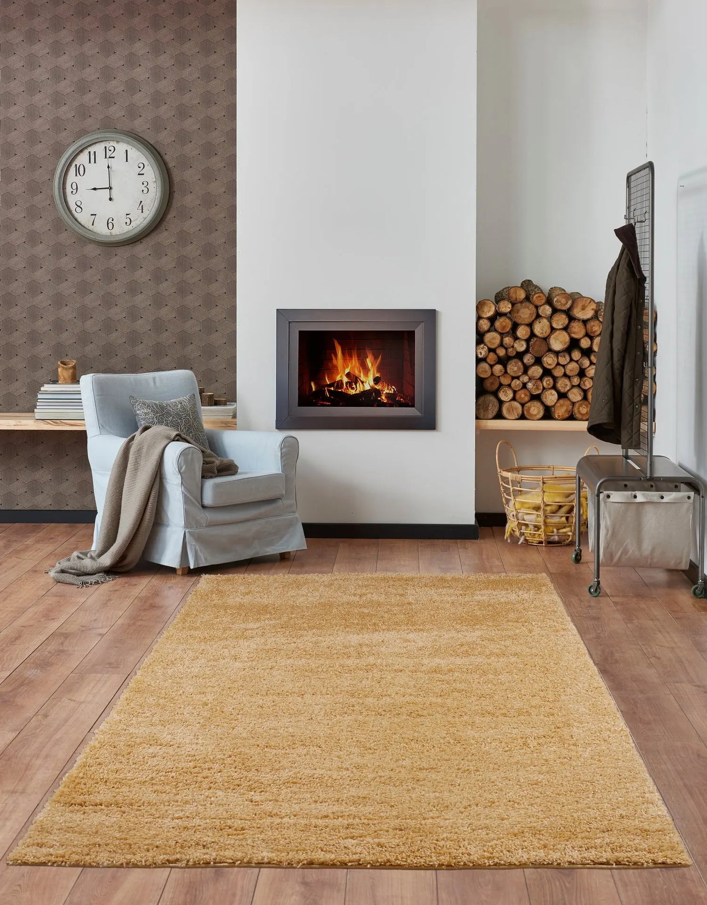 ladole rugs solid mustard yellow shaggy meknes durable medium pile indoor area rug carpet 8x11 710 x 105 240cm x 320cm 2x8, 3x10, 2x10 ft Long Runner Rug, Hallway, Balcony, Entry Way, Kitchen, Stairs
