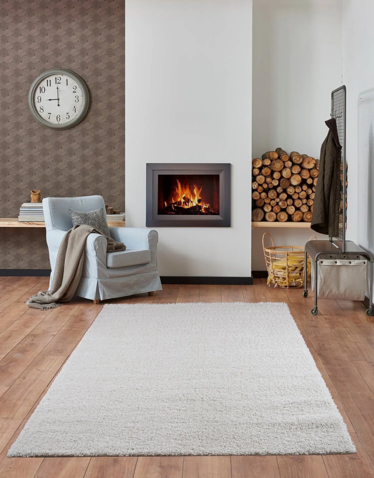 ladole rugs solid color shaggy meknes durable beautiful turkish indoor small mat doormat rug in ivory 110 x 211 57cm x 90cm 2x8, 3x10, 2x10 ft Long Runner Rug, Hallway, Balcony, Entry Way, Kitchen, Stairs