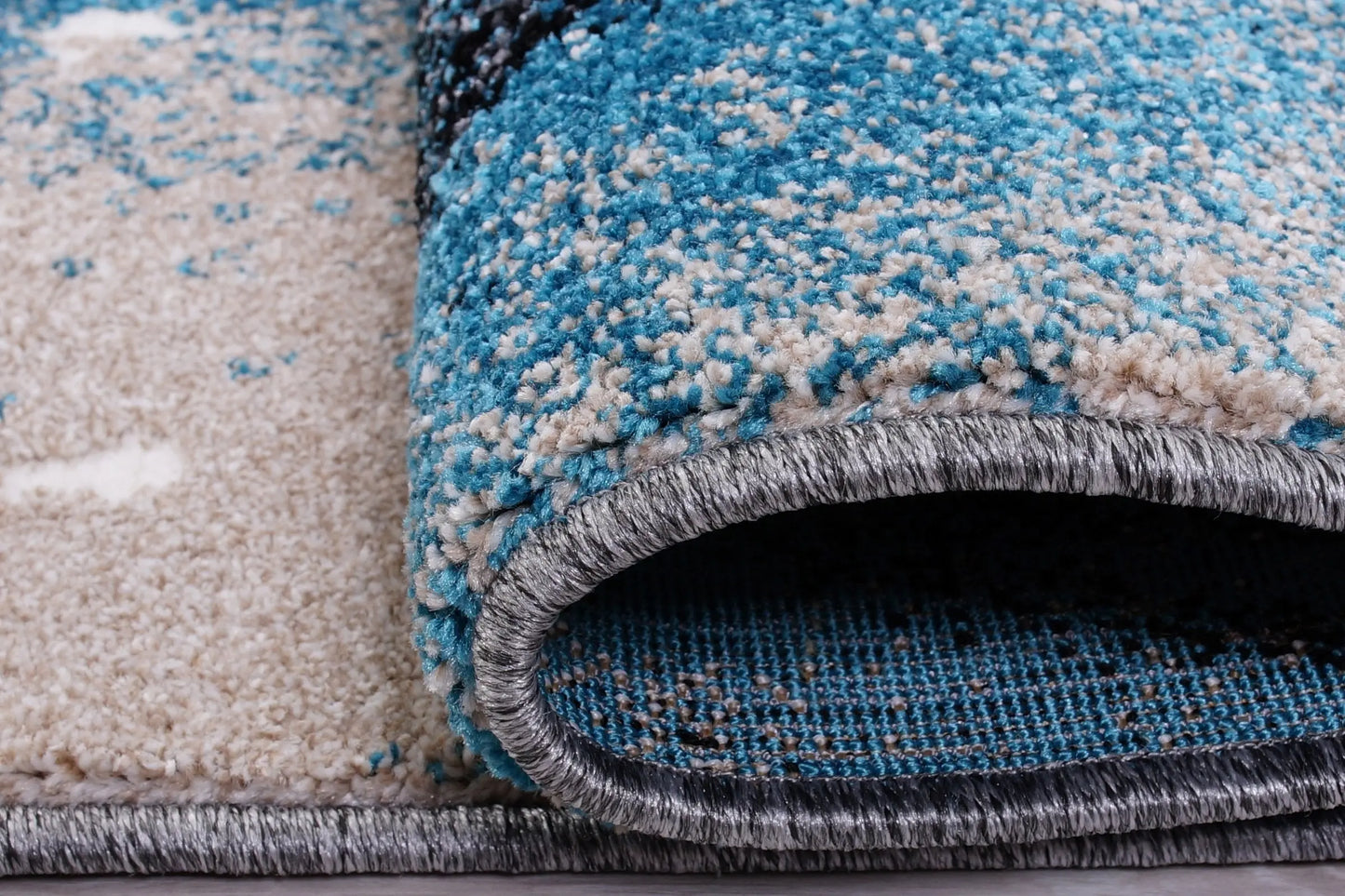 grey black blue extra large area rug 6x8, 6x9 ft Living Room, Bedroom, Dining Area, Kitchen Carpet