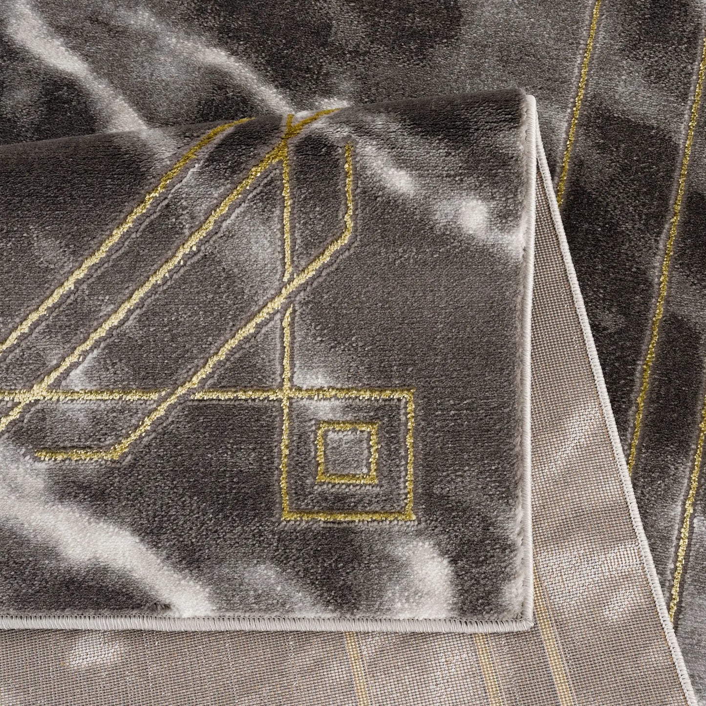 la dole rugs modern minimalistic marble pattern abstract rustic grey charcoal gold bordered area rug 4x6, 4x5 ft Small Carpet, Home Office, Living Room, Bedroom