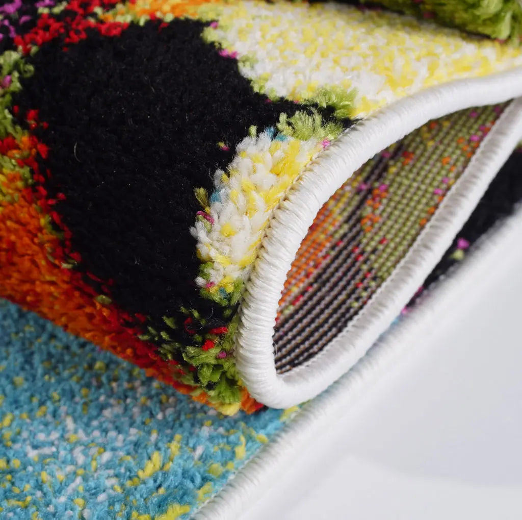 Multi Color Floral Area Rug - Ladolerugsca