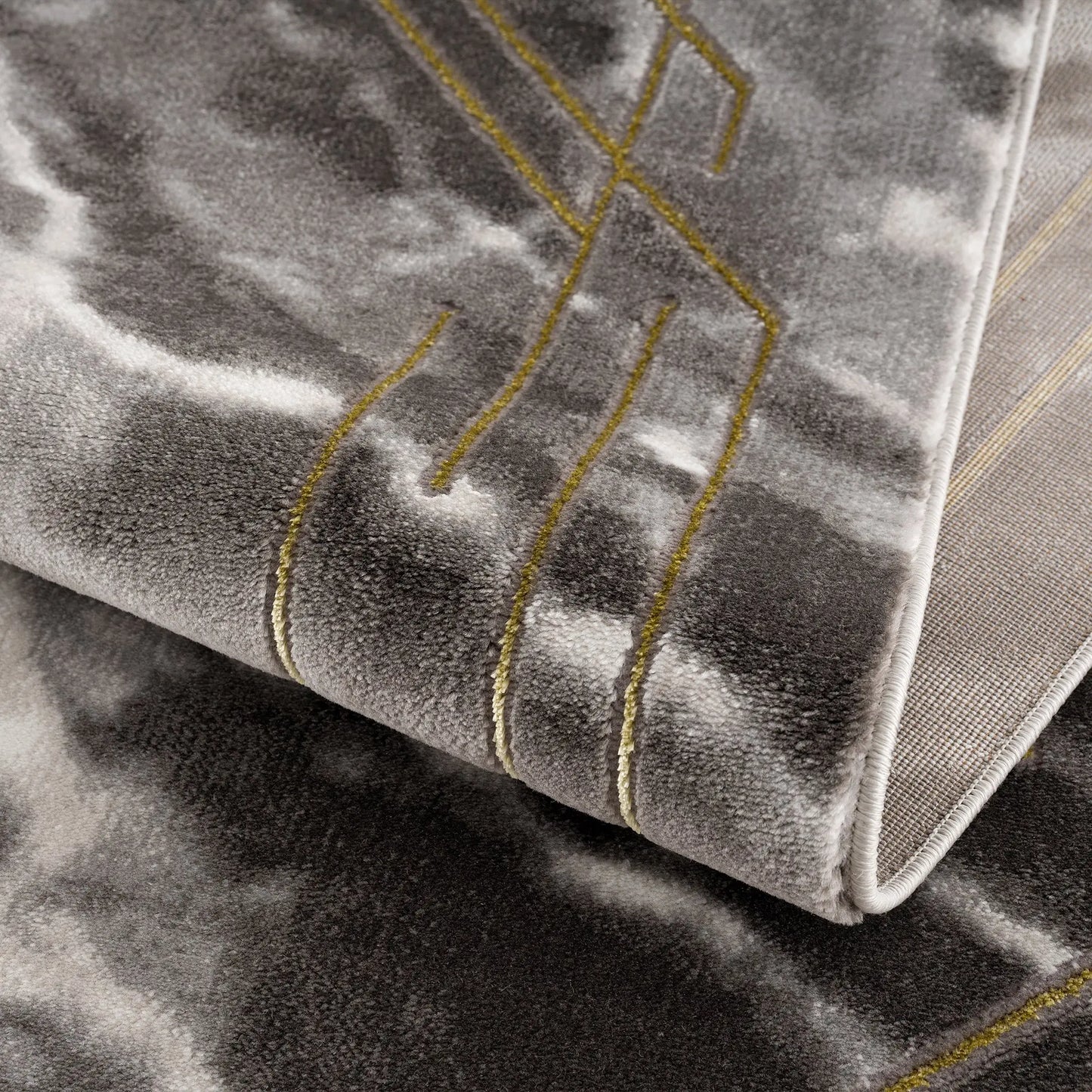 la dole rugs modern minimalistic marble pattern abstract rustic grey charcoal gold bordered area rug 5x7, 5x8 ft Contemporary, Living Room Carpet, Bedroom, Home Office