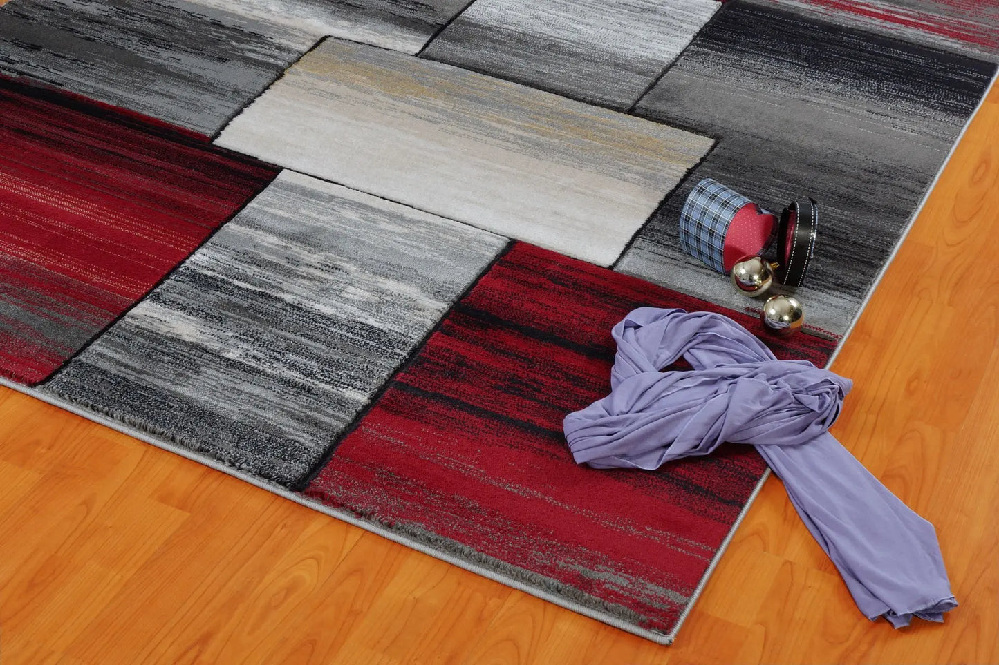 red grey abstract area rug 2x3 Doormat, Entrance, Balcony, Bathroom, Washroom