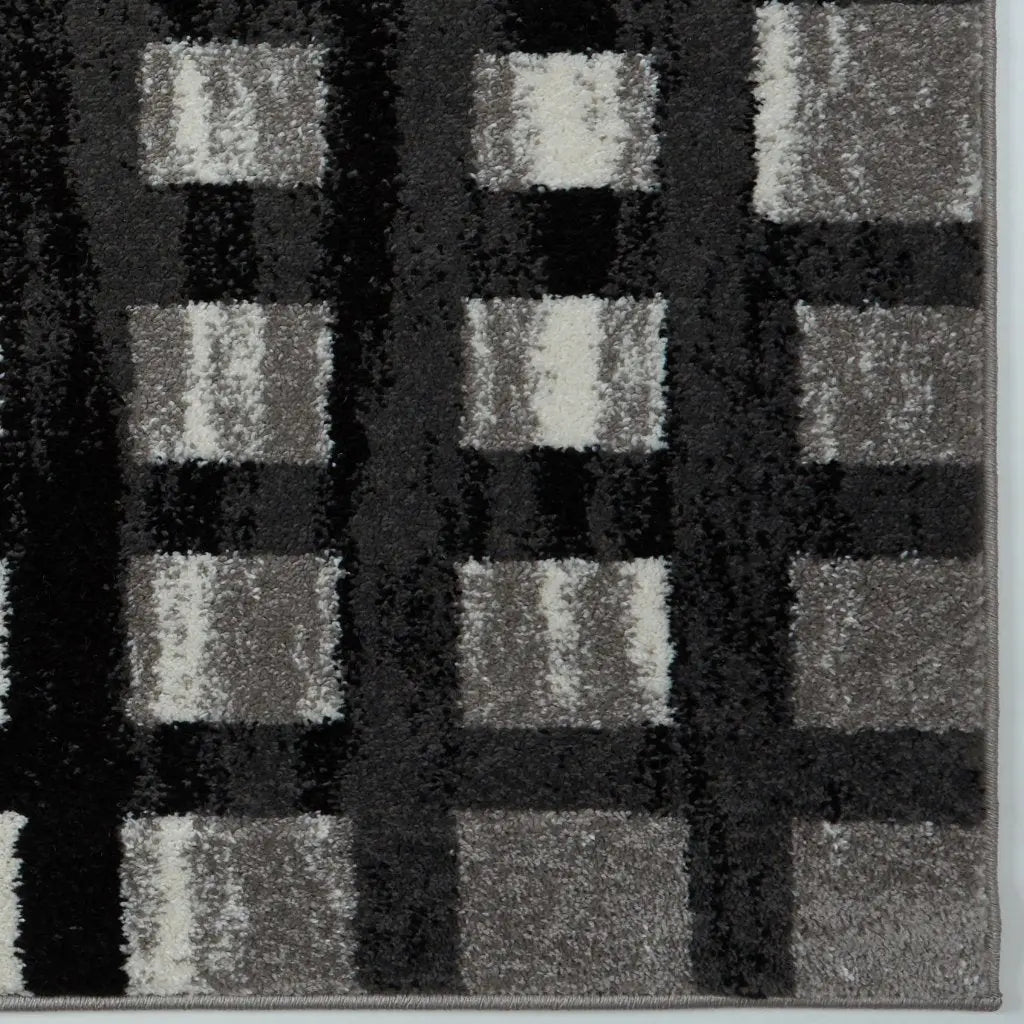 grand square grey area rug 2x5, 3x5 Runner Rug, Entry Way, Entrance, Balcony, Bedside, Home Office, Table Top