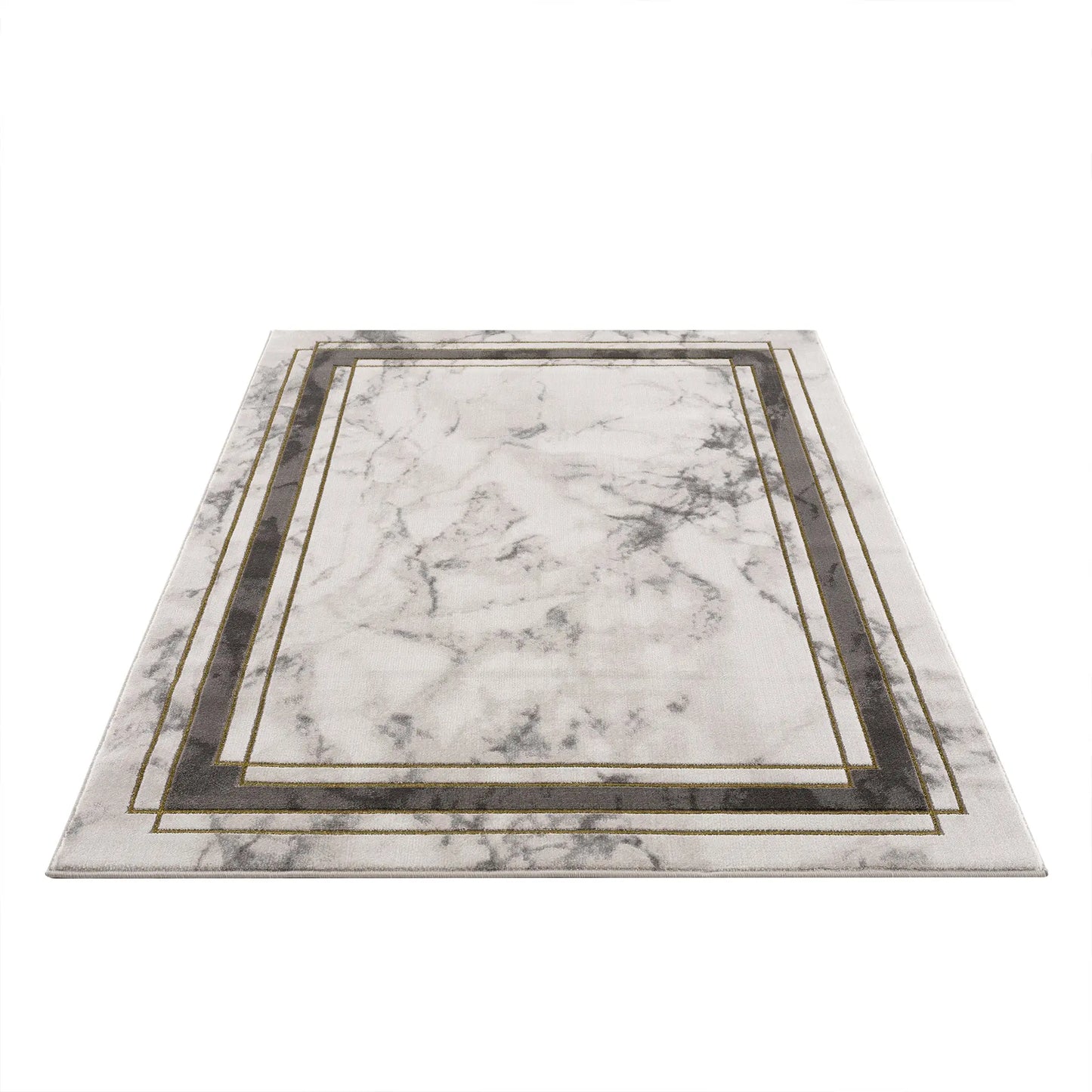 light dark grey beige modern abstract striped bordered marble pattern area rug 8x10, 8x11 ft Large Living Room Carpet, Bedroom, Kitchen