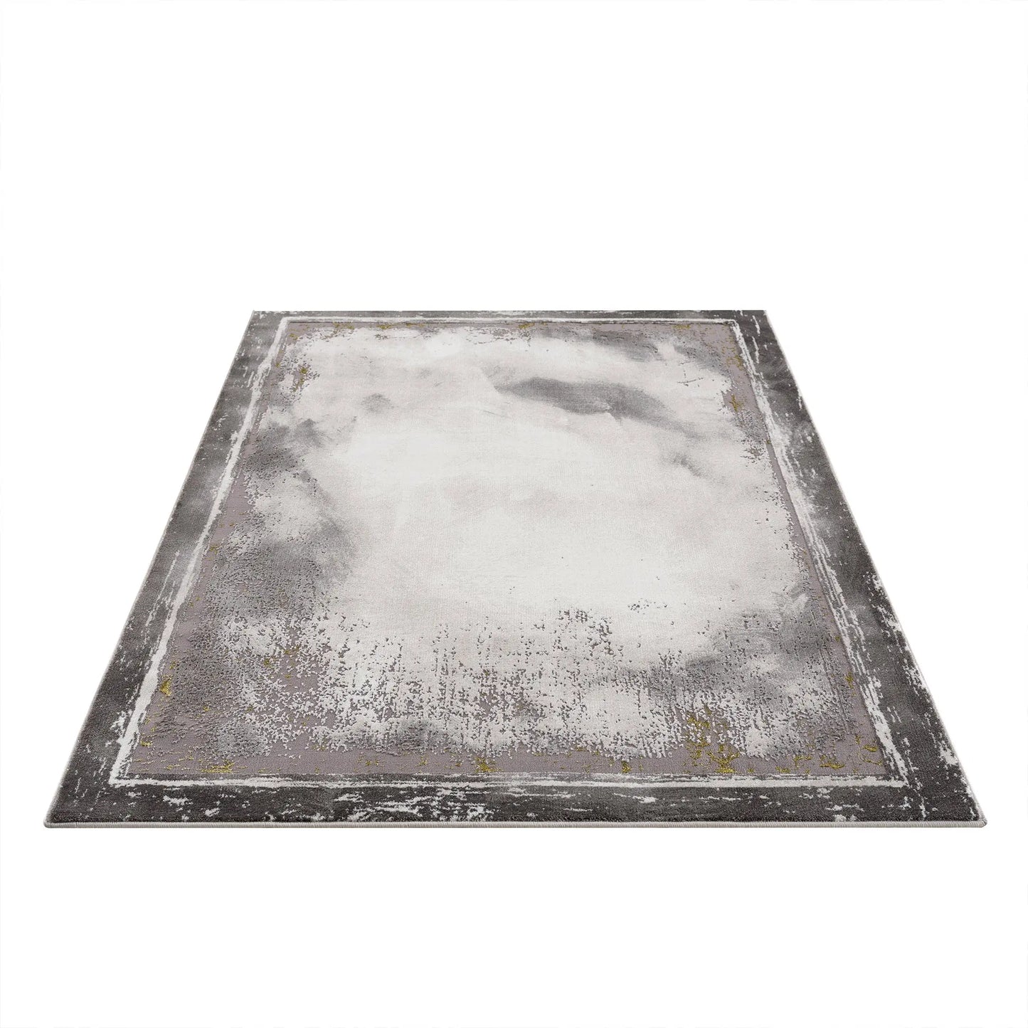 light dark grey beige modern abstract bordered rustic marble pattern area rug 8x10, 8x11 ft Large Living Room Carpet, Bedroom, Kitchen