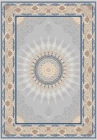 Albion Flatweave Grey Sunburst Area Rug - Ladolerugsca