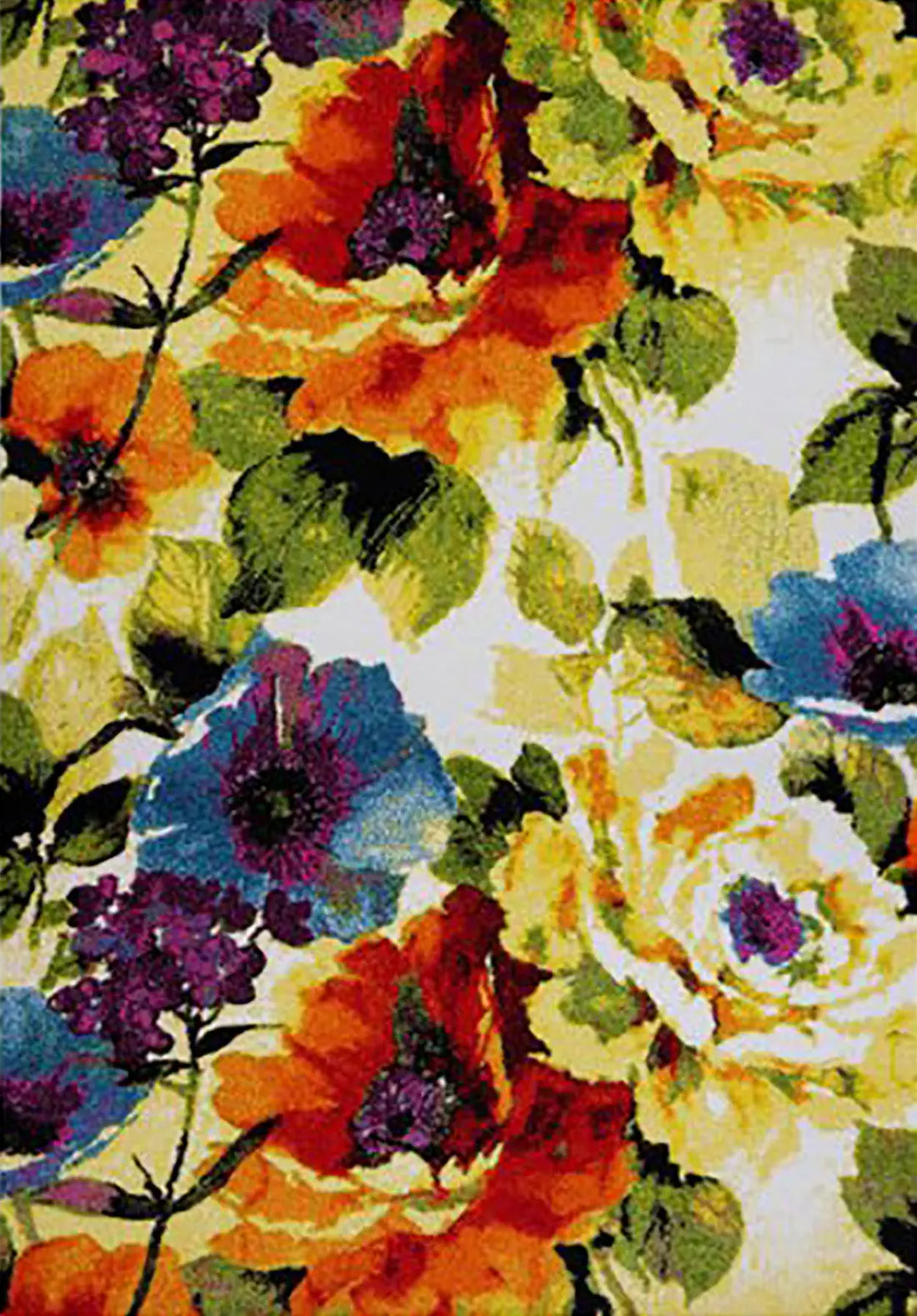 multi color floral area rug 2x8, 3x10, 2x10 ft Long Runner Rug, Hallway, Balcony, Entry Way, Kitchen, Stairs