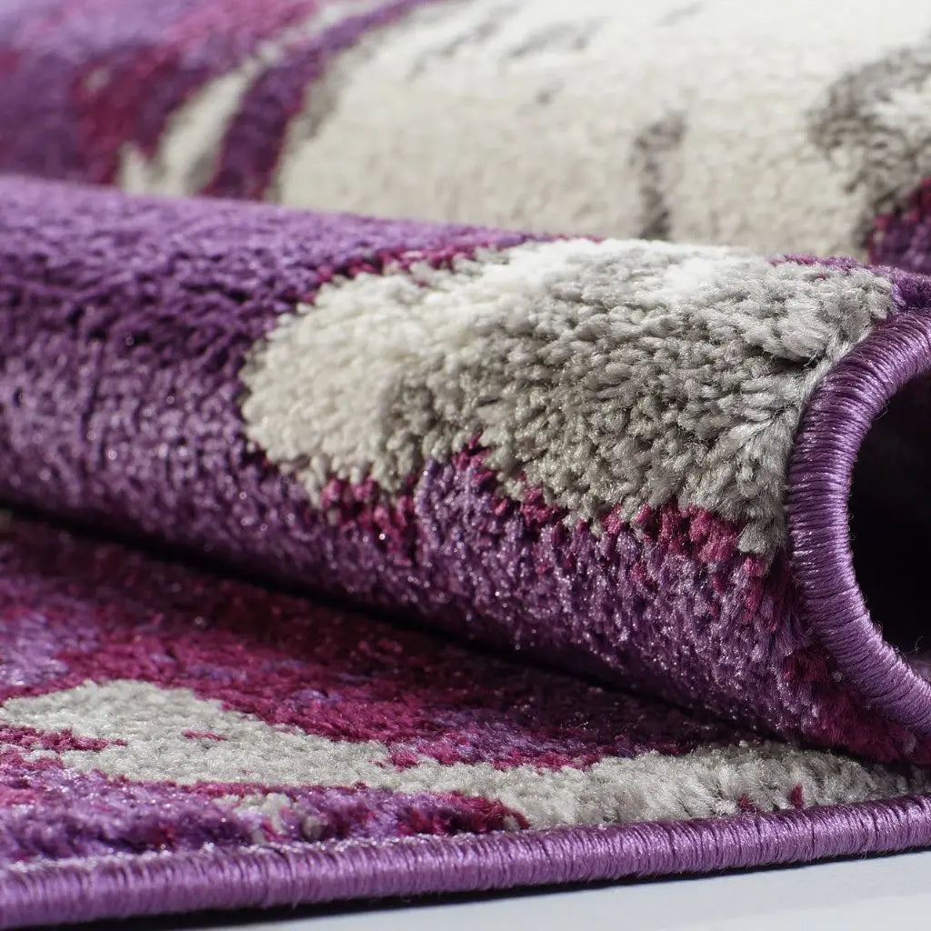 violet grey abstract area rug 4x6, 4x5 ft Small Carpet, Home Office, Living Room, Bedroom