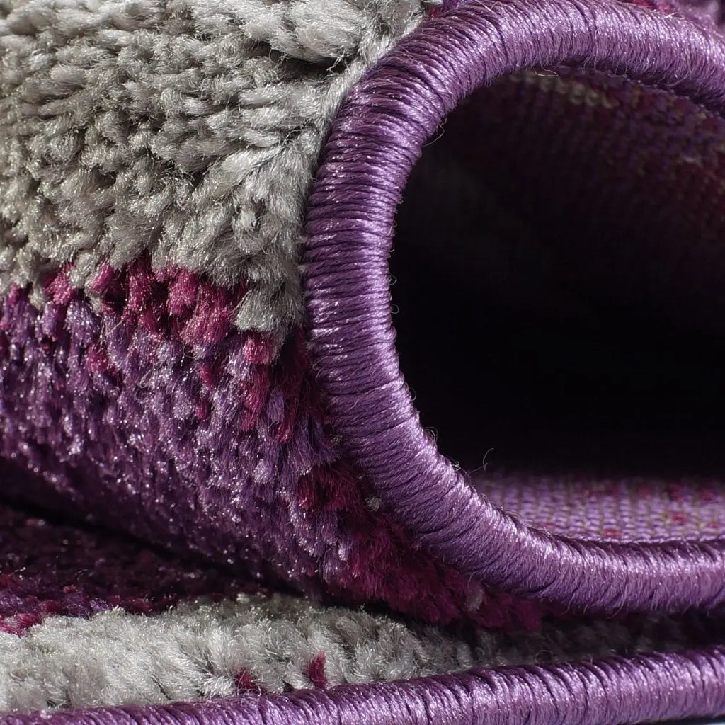 violet grey abstract area rug 2x8, 3x10, 2x10 ft Long Runner Rug, Hallway, Balcony, Entry Way, Kitchen, Stairs