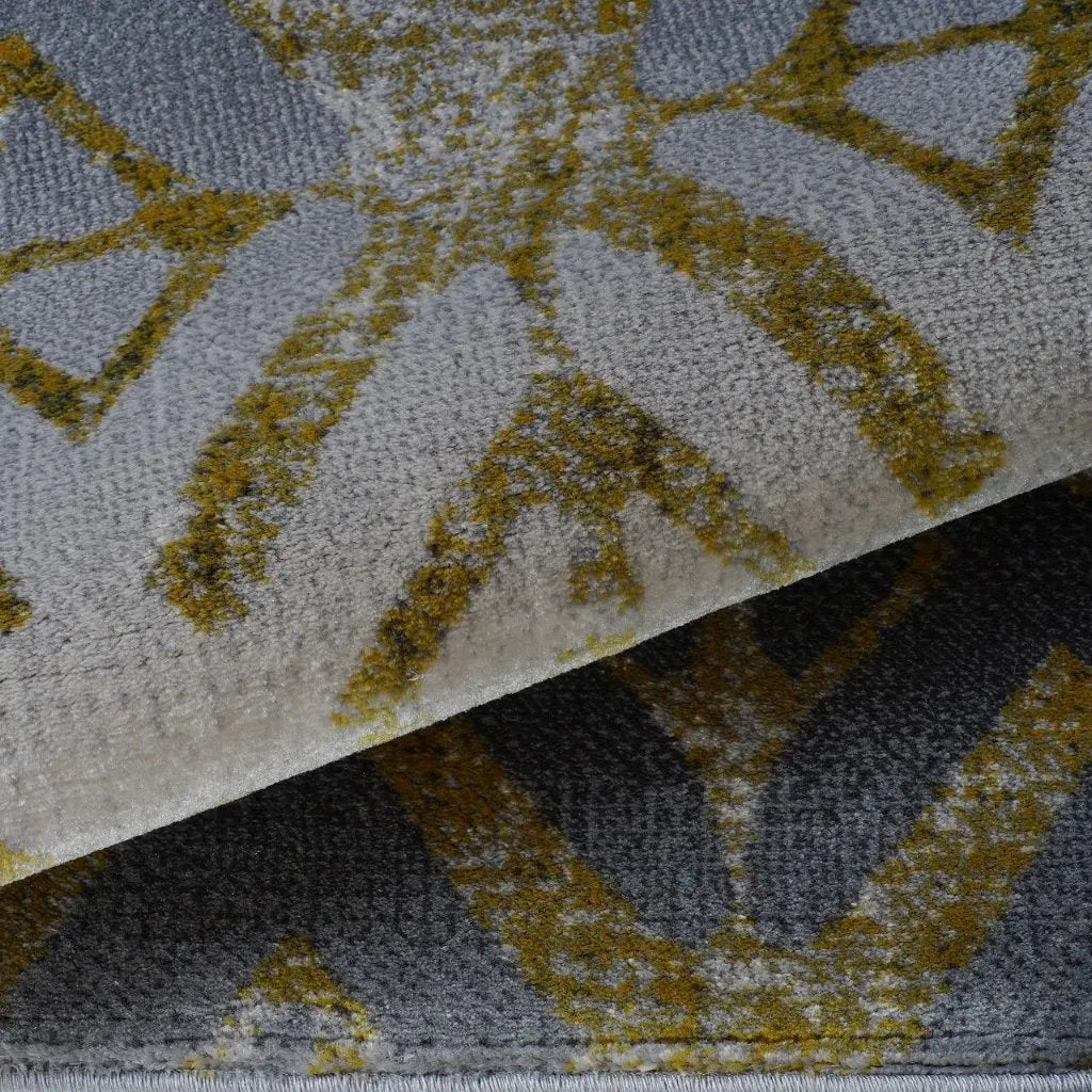 Alfalfa Gold Gray Area Rug -