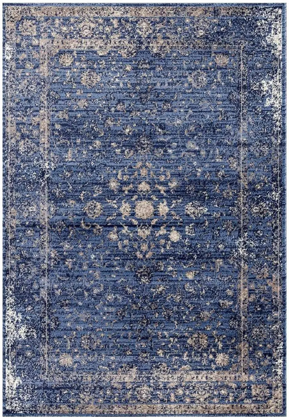Garnier Blue Beige Vintage Area Rug - Ladolerugsca