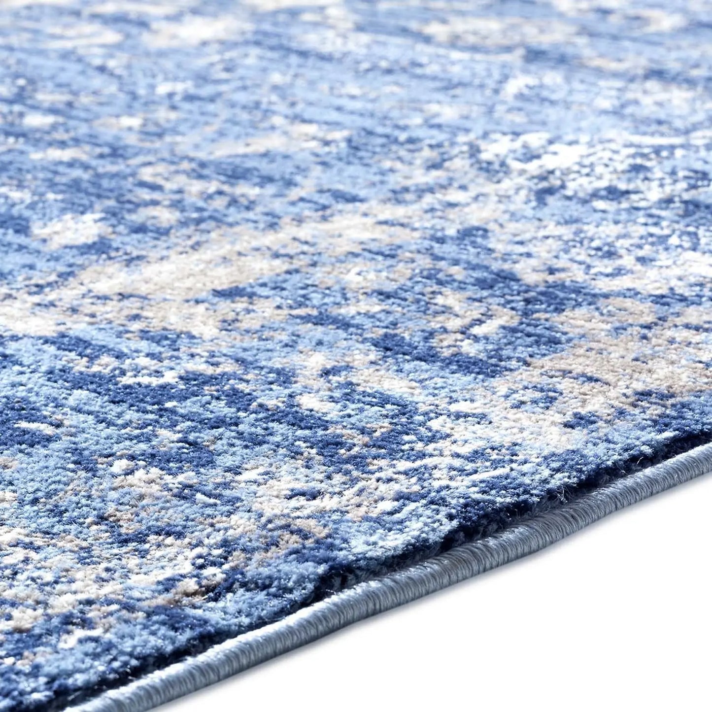 Garnier Blue Beige Vintage Area Rug - Ladolerugsca