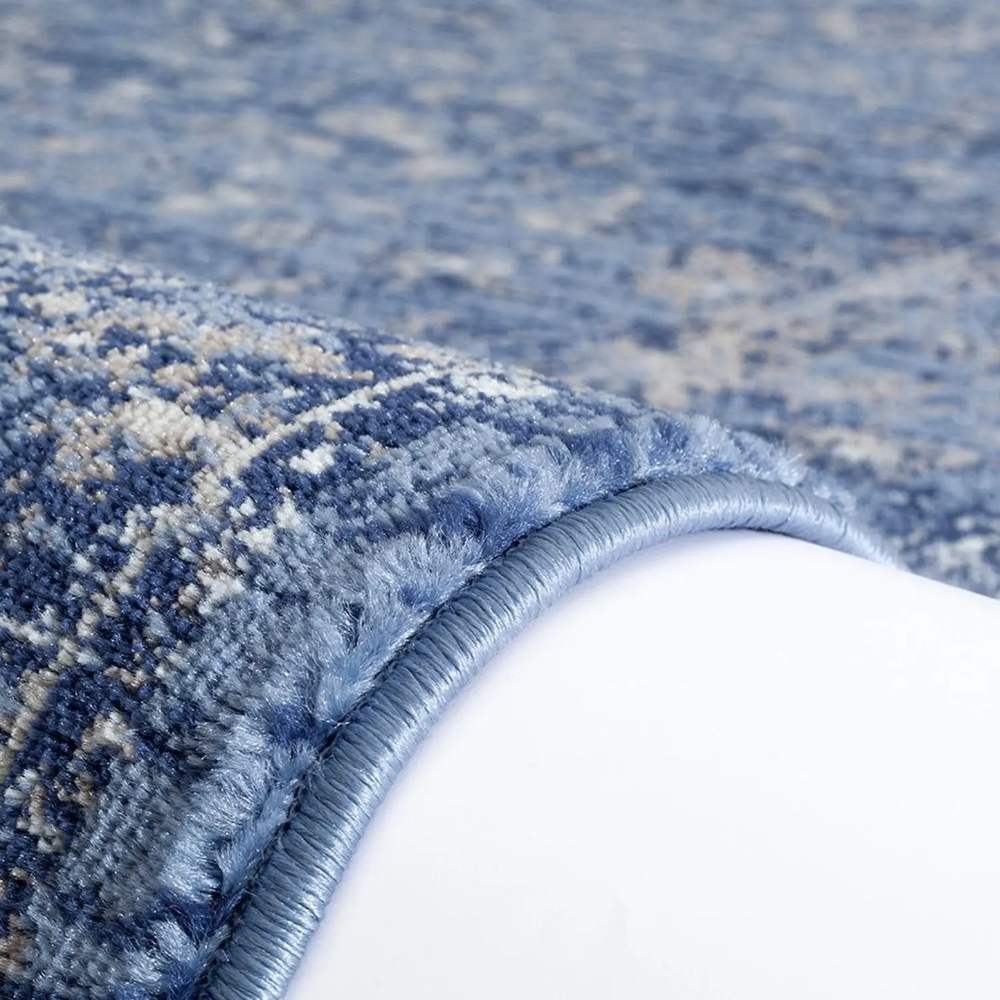 Garnier Blue Beige Vintage Area Rug - Ladolerugsca
