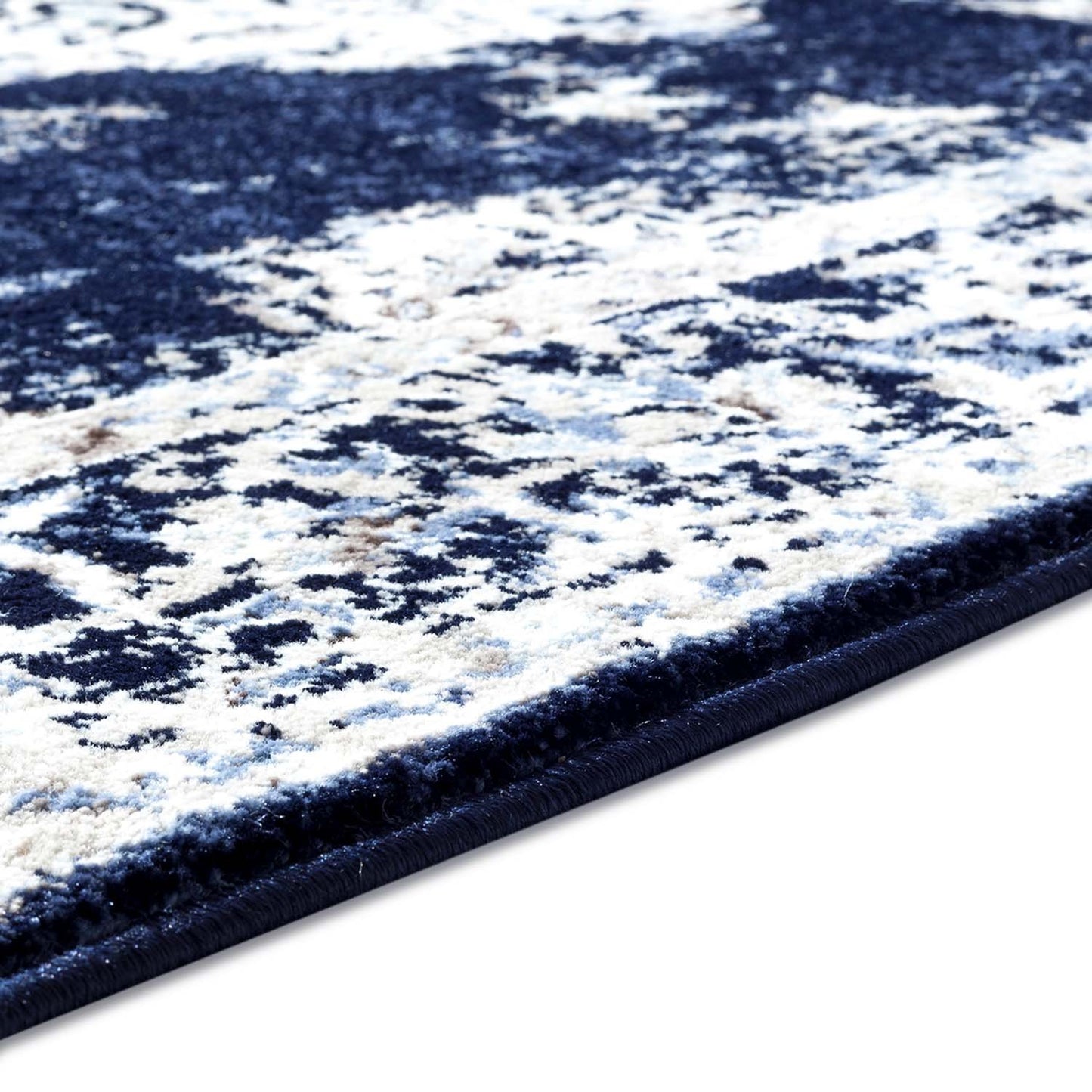 Florence Navy Ivory Traditional Area Rug - Ladolerugsca