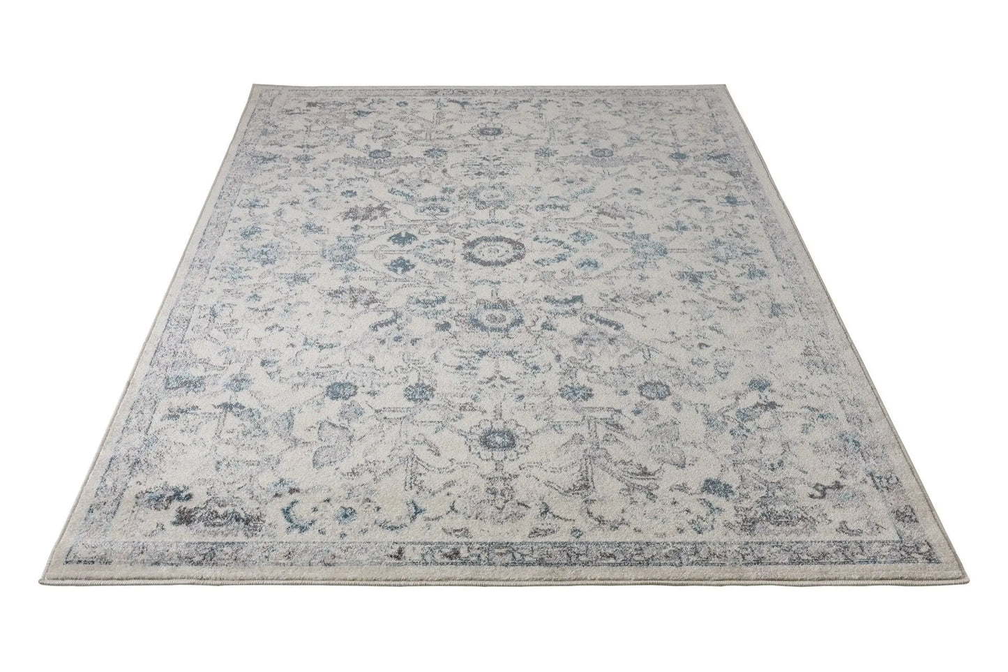 Arwen Cream Persian Design Blue Traditional Rug
