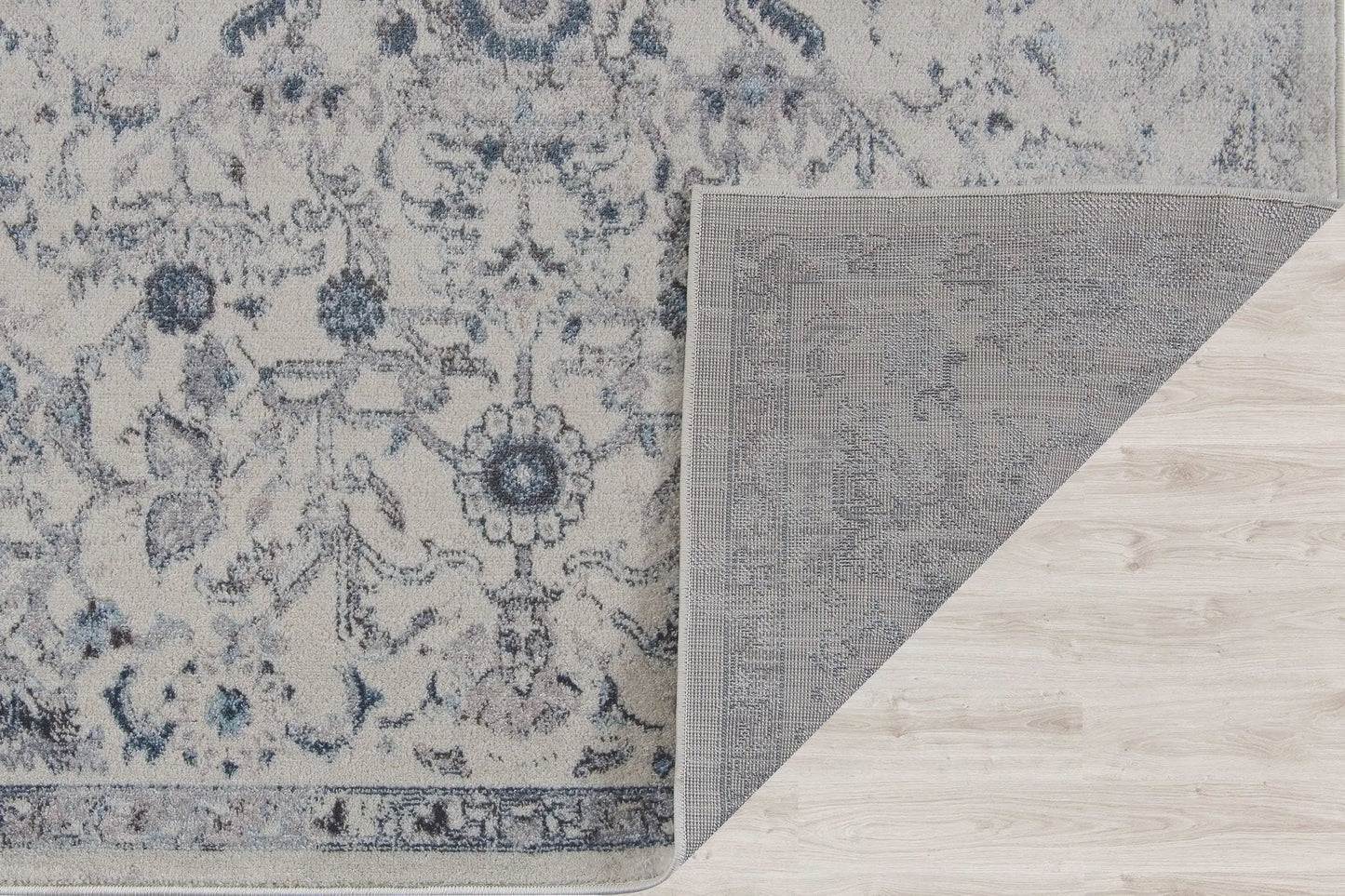 Arwen Cream Persian Design Blue Traditional Rug